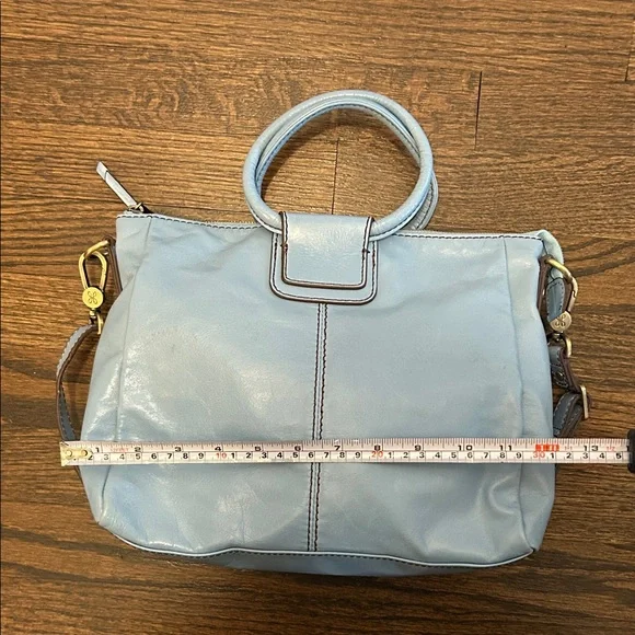Hobo Shelia Medium Blue Leather Handbag - Picture 4 of 8
